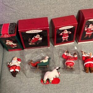 KEEPSAKE the Label Santa Figurine Collection - Red and White